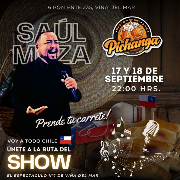 Martes 17 y Miércoles 18 de Septiembre en La Pichanga Restobar – Viña del Mar