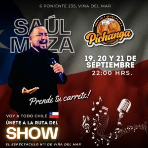 Jueves 19, Viernes 20 y Sábado 21 de Septiembre en La Pichanga Restobar – Viña del Mar