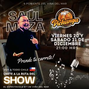 Viernes 20 y sábado 21 de diciembre, Pichanga Restobar
